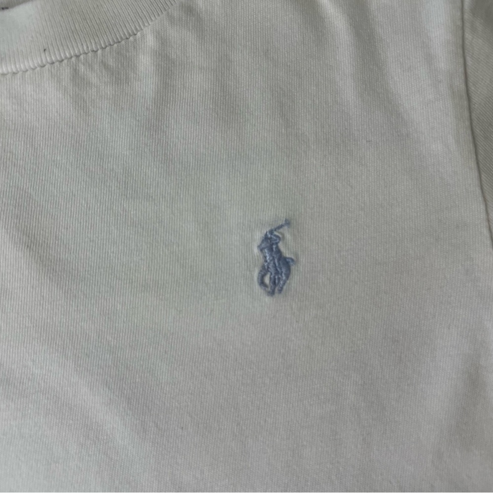 Polo by Ralph Lauren boys White T-Shirt size 5 - Picture 2 of 5